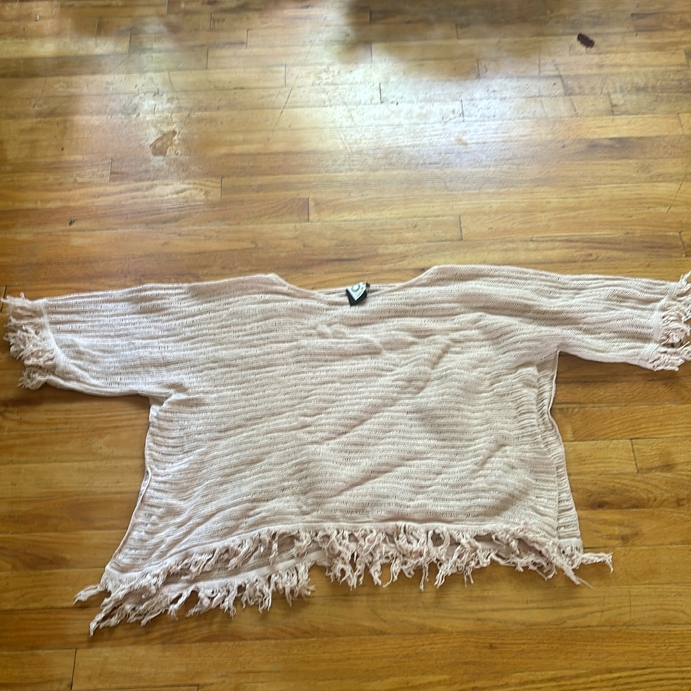 Anthropologie Akemi + Kin Pink Knit Top